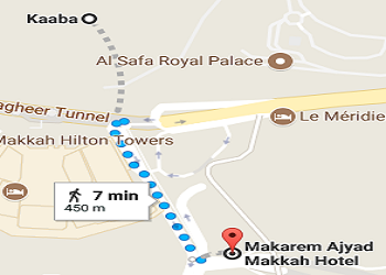 Makarem Ajyad Makkah Hotel distance from haram